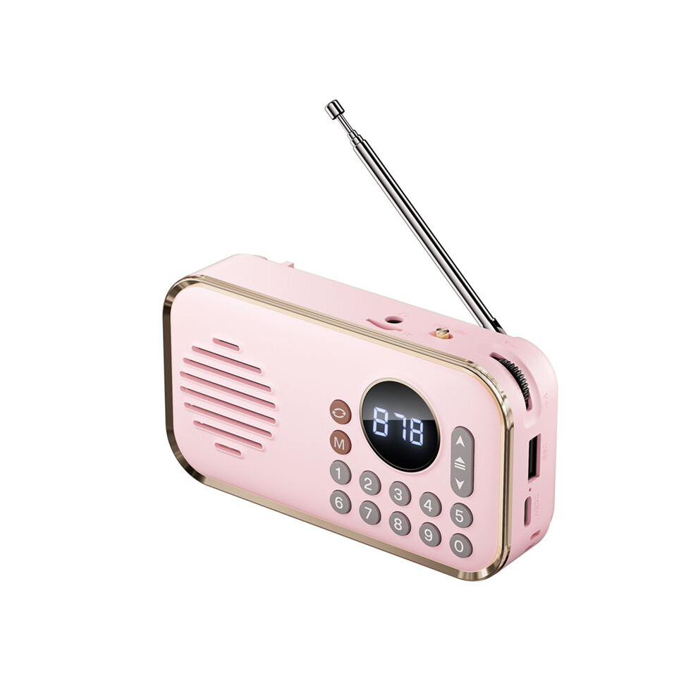Portable Fm Radio Rechargeable Small Wireless Speaker Surround Stereo Sound Usb Vintage Radios 6033113240371