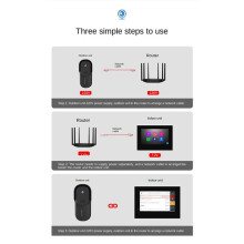 7 Inch Graffiti Wifi Visual Doorbell HD 1080p Mobile Detection Intelligent Doorbell Two Way Audio Remote Door Opening