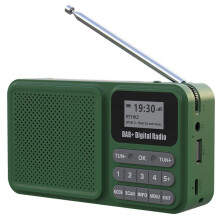 Portable DAB+ Digital Radio Solar Powered FM Radio Supports U Disk TF Card Mp3 Loudspeaker LCD Display