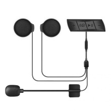 Draadloze Helmoortelefoon Muziekluidspreker IPX7 Waterdicht Bluetooth5.0 Oplaadbare Helmintercom Motorheadset
