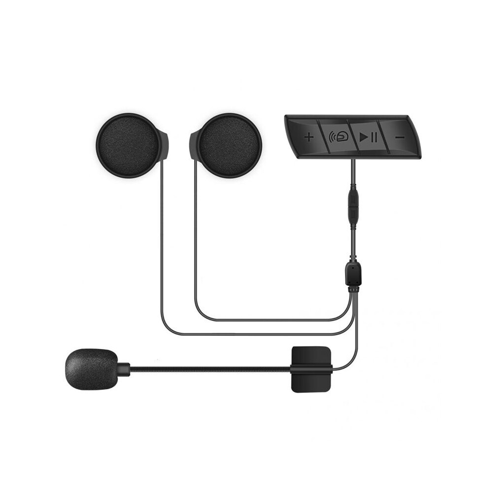 Wireless Helmet Earphone Music Speaker Ipx7 Waterproof Bluetooth5.0 Rechargeable Helmet Intercom Motorcycle Headset 4713469826192