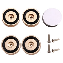 4 Stuks HiFi Draaitafel Isolatie Voeten Stand Luidsprekers Spikes Audio Pads, voor Versterker/Luidspreker/Draaitafel 40X15mm Goud