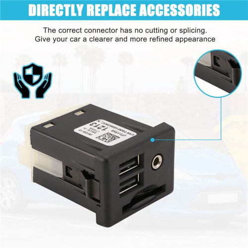 Center Console Auxiliary Jack USB Interface  Card Input Dual USB+AUX 13581213 for  CTS XTS ATS 2