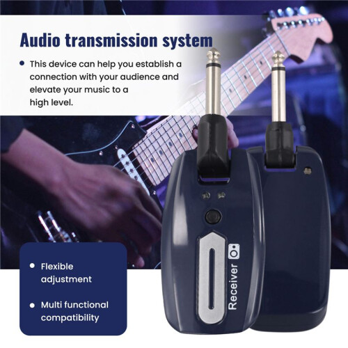 Gitarr Trådlöst System USB Uppladdningsbar Trådlös Gitarr Sändare Mottagare Elektrisk Gitarr Bas Trådlöst System,A 1