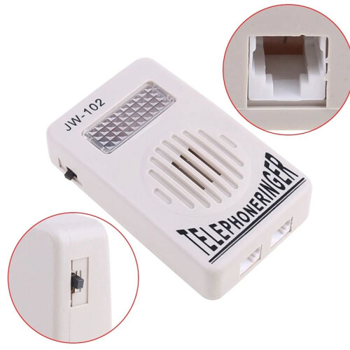 Telephone Ringer Phone Amplifier Wall Ring Speaker Strobe Light Flasher Bell Extra-Loud Sound 2