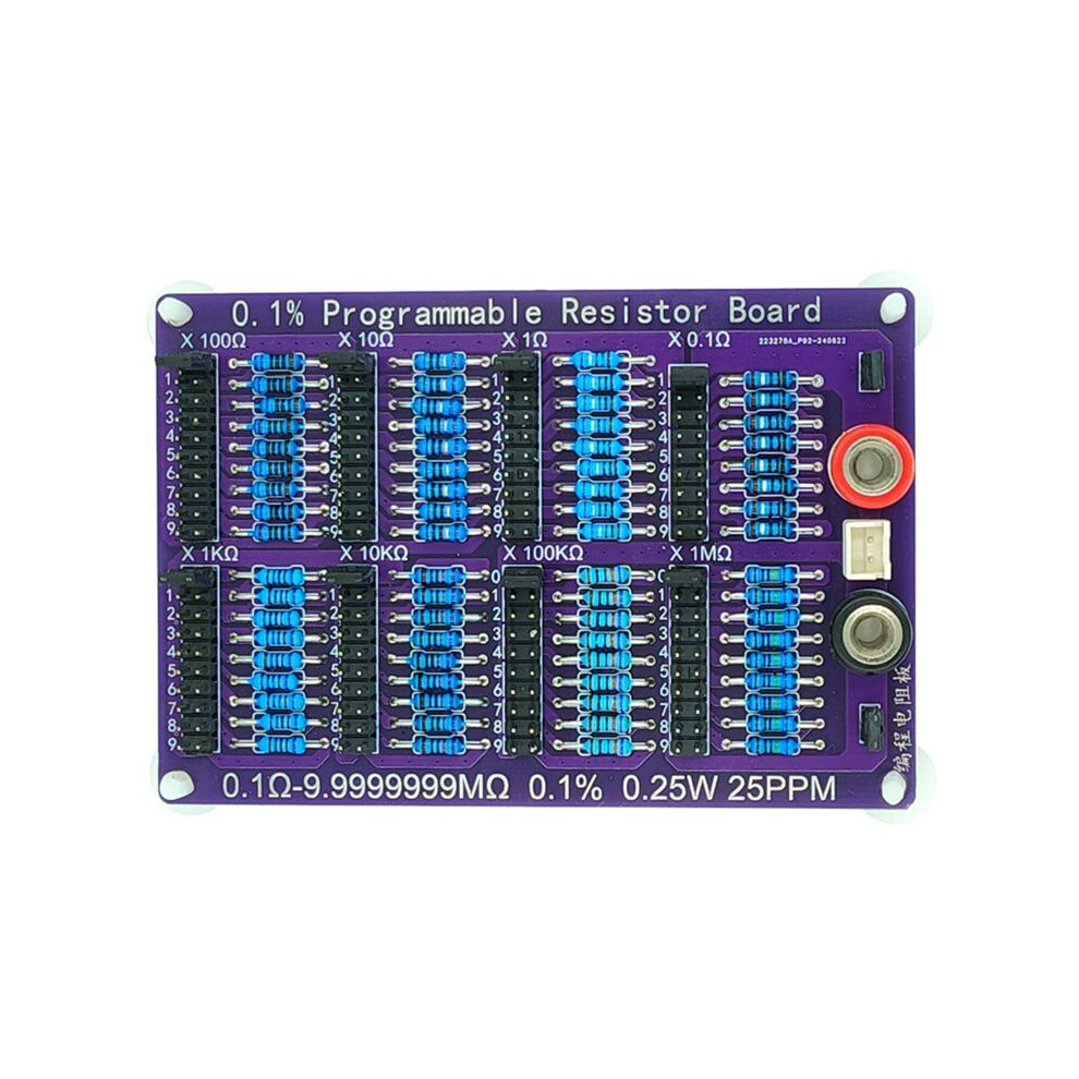 0.1Î©-9.9999999Mî© 0.1% 0.25W 25Ppm Programmable Resistor Board Resistance Tolerance 0.1% High Precision 8-Segment 6031501322517