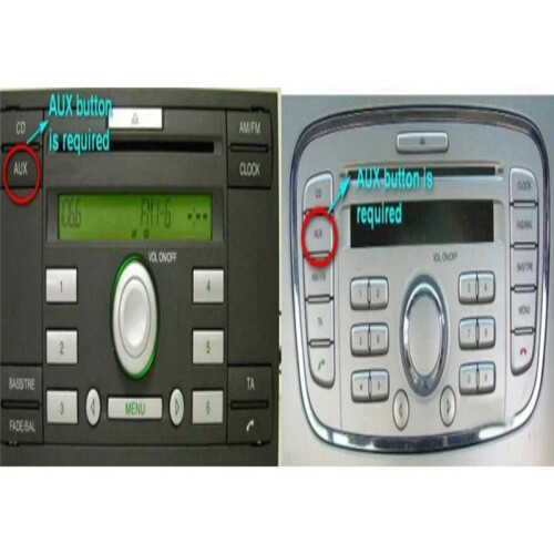 Audio Adapter voor Focus Carnival 6000CD Radio Auxiliary Input  Zonder Microfoon 2