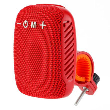 Outdoor Portable Bicycle Riding Speaker Type-C USB Rechargeable Waterproof -Compatible for Scooter Red