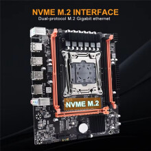 X99E Motherboard+E5 2673 V3 CPU Dual Channel Supports 4XDDR4 RECC RAM PCIE X16 NVMe Gigabit LAN Card Desktop Motherboard