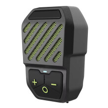 Pocket Speaker Clip- Speaker Wireless BT Microphone Speaker Lavalier Speaker for Sports Work Cycling Green