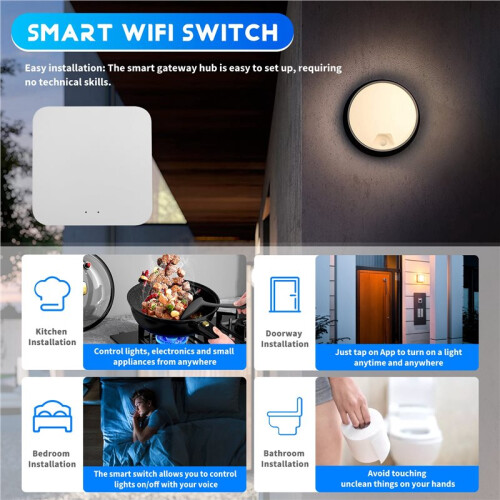 For Tuya Zigbee Hub Wireless Multi Mode Gateway for  Home for ZigBee Devices Via  Life Tuya  Home 1