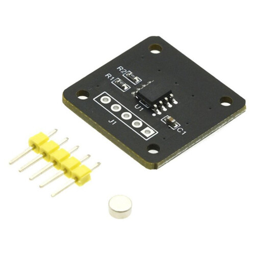 MT6701 Magnetic Encoder Magnetic Induction Angle Measurement Sensor Module 14bit High Accuracy Replaces AS5600 1Set
