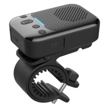 Bike Speakers Portable Dual Pairing FM Radio TF Card Support Collar-Clip Speaker for Cycling Hiking Camping