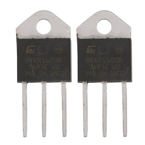 2X BTA41-600B 600V 40A Silicon Controller Rectifier Standard Triac