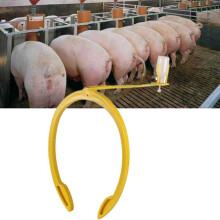 2X Pig Insemination Clip Holder Sows Insemination Fertilization Artificial with Auxiliary Clamping Ring