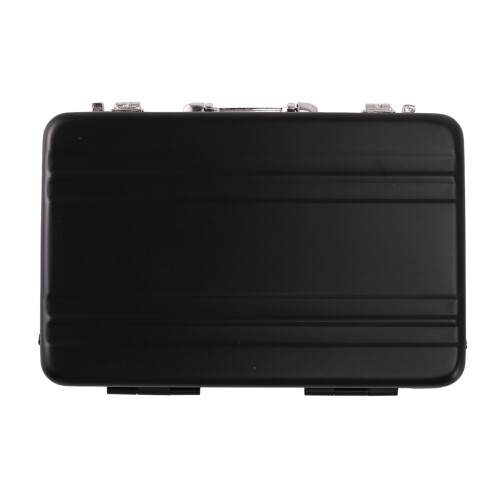 2X Aluminum Password BoX Card Case  Suitcase Password Briefcase Black 2