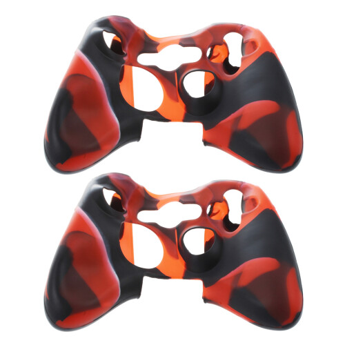 2X Silicone Cover Case Skin for  360 Controller Camo+Black