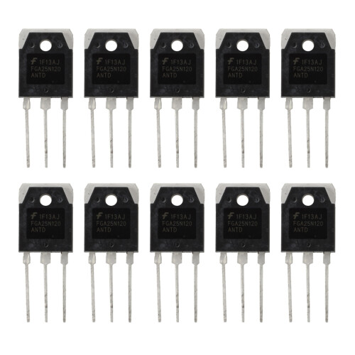 10X Power Transistor IGBT 1200V 313W FGA25N120
