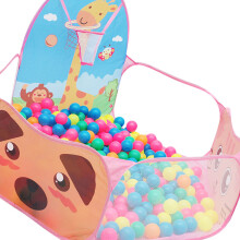 Pink Foldable Cartoon Ocean Ball Playhouse Toy for Indoor & Outdoor Use