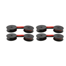 4Pack Typewriter Ribbon Twin Spool Typewriter Ribbon Rood en Zwart Twin Spool Vervangingspakket voor de Meeste Typemachines
