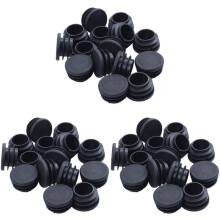 45 Pieces of Chair Table Legs End Plug 25mm Diameter Round Plastic Inserted Tube