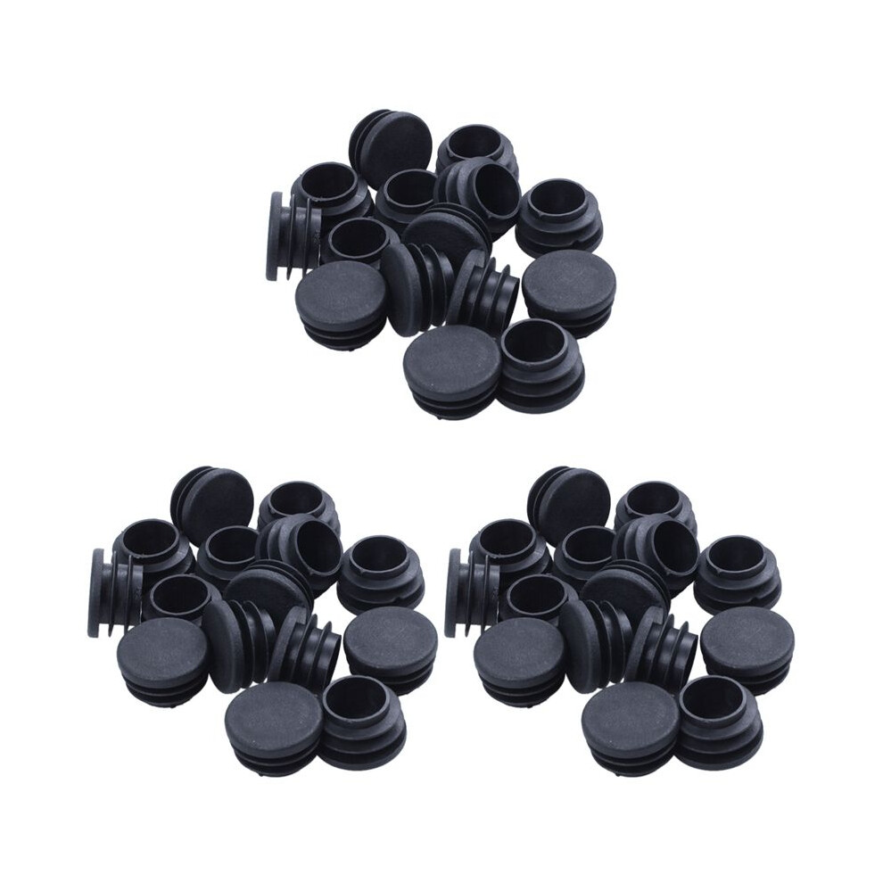 45 Pieces Of Chair Table Legs End Plug 25Mm Diameter Round Plastic Inserted Tube 4713250881256