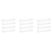 Wall Mounted Spice Rack Organizer,Clear Acrylic Spice Shelf Storage Holder for Wall Kitchen Pantry Cabinet Door 12 Pack