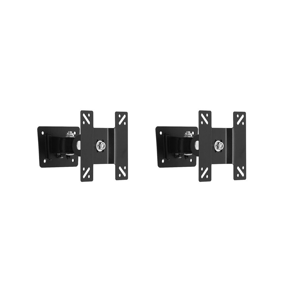 2X Universal Wall Mount Stand For 14-27Inch Lcd Led Screen Height Adjustable Monitor Retractable Wall For Vesa Tv-F03 4713787280775