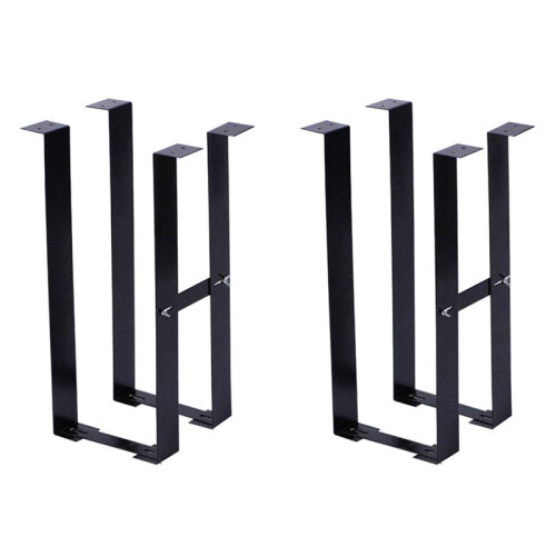 2 Set Under Desk PC Mount Bracket for Computer Case Computer Mainframe Hanger Host Box Stand Bracket Rack Black