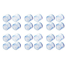 24Pcs Transparent Rubber Furniture Table Chair Leg Floor Feet Cap Cover Protector 15mm