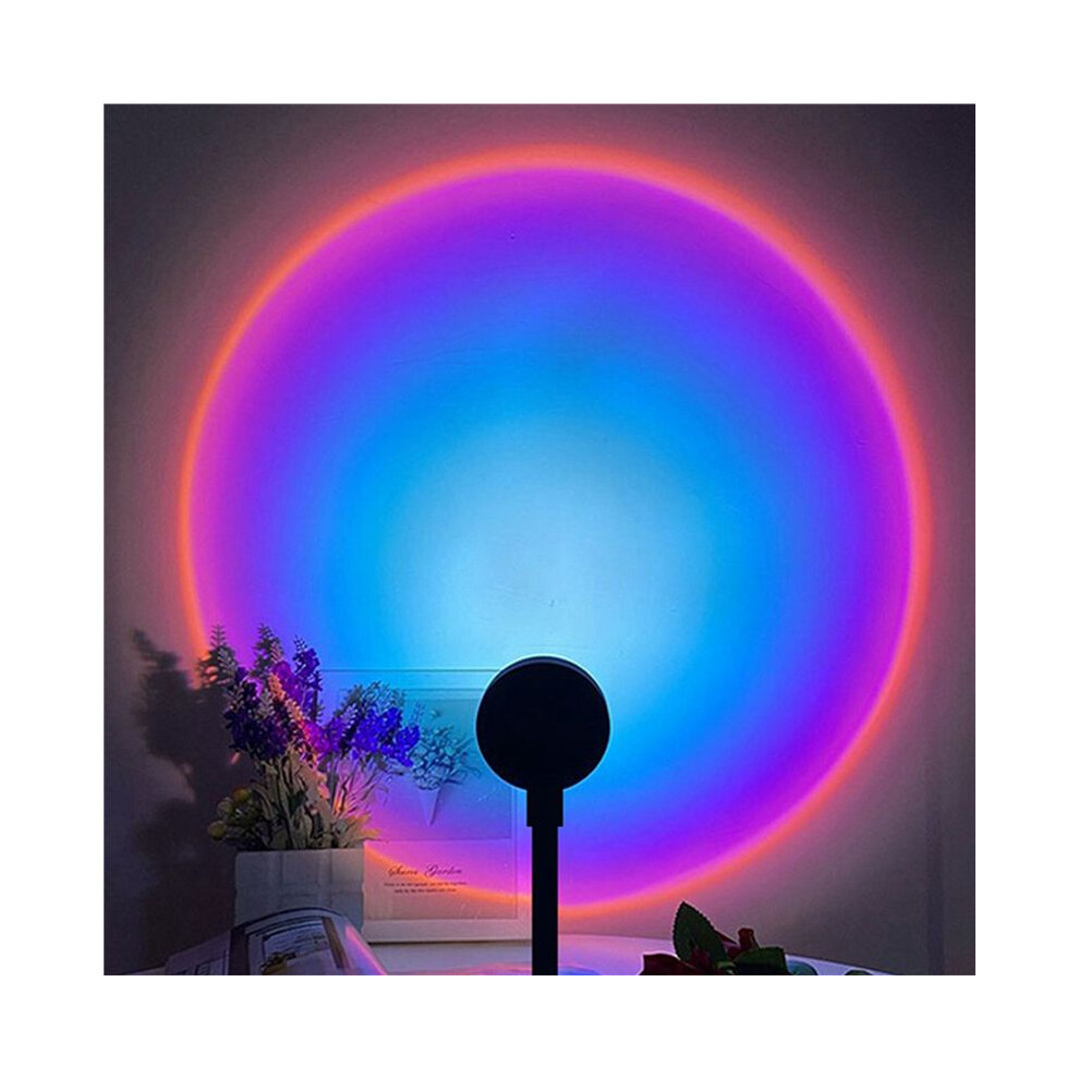 3X Led Usb Sunset Lamp Night Projector Birthday Party Decoration Mood For Bedroom Living ,Sunset Light/Red 6031612554951