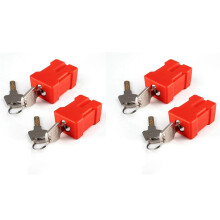 4Set Plug Lock-Electrical Cord Plug Lockout Device,Electrical Shutdown Service Fits U.S Standard 2 and 3-Pronged Plugs