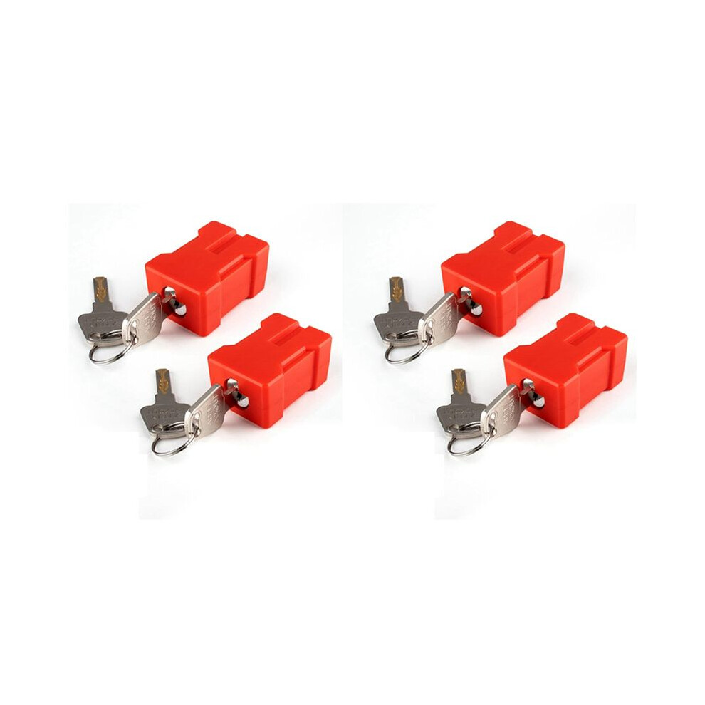 4Set Plug Lock-Electrical Cord Plug Lockout Device,Electrical Shutdown Service Fits U.s Standard 2 And 3-Pronged Plugs 6033427333219