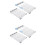 4 Pcs School Locker Shelf Organizer - Adjustable Locker Divider Mate Easy to Install for Extending Locker Use Space 1