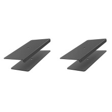 2X Verstevigingsplaat voor Monitorbevestiging Stalen Beugelplaat voor Dun Glas en Ander Kwetsbaar Tafelblad Past op de Meeste Monitorstandaards