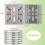 4Pcs Universal Wall Mounting Bracket with 12 Loops, Stainless Steel Vertical Pole Mount Adapter for CCTV Security Camera 8