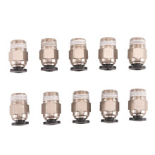 Pc4-M10 Stecker Gerade Pneumatische Pefe Rohr Schieben Für E3D V6 Montage Stecker Bowden Extruder 3D Drucker (Packung Mit 10 Stücke)