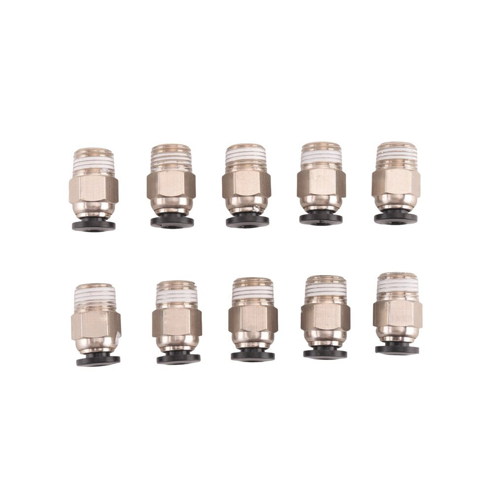 Pc4-M10 Male Straight Pneumatic Pefe Tube Push For E3d-V6 Fitting Connector Bowden Extruder 3D Printer (Pack Of 10Pcs) 6033509298078