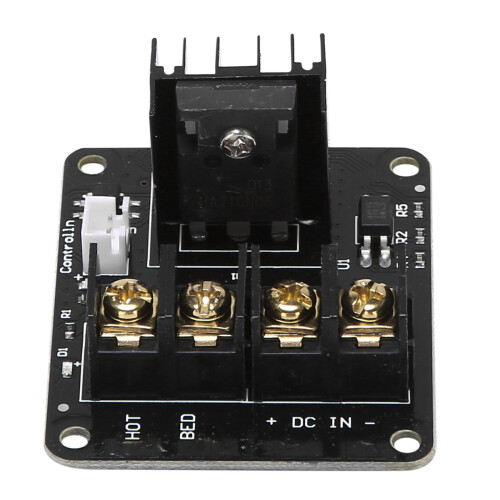 3D Printer hotbed MOSFET expansion module inc 2pin lead Anet A8 A6 A2 Compatible Black 2