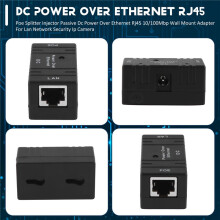 Poe Splitter Injector Passive Power Over Ethernet Rj45 10/100Mbp Wall Mount Adapter For Lan Network Security Ip Camera