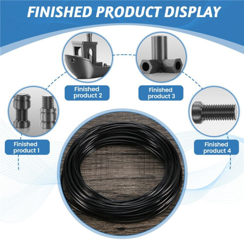3D Printer Pen Filament 1.75mm PLA 10m(black PLA) 2