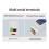 Din-Rail ZLAN5143D Serial Device Server Modbus Gateway RS485 da A TCP/IP DC9-24V Supporto Full Duplex 9