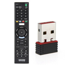 Realtek USB Wireless 802.11B/G/N Lan Card Wifi Network Adapter RTL8188 &  Tv Remote Control for  Rmt-Tx102U
