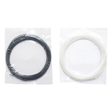 2 Pcs 5M Pcl 1.75mm Filament Low Temperature 3D Printing Pen Supplies for 3D Printer/3D Printer Pen(Black & White)