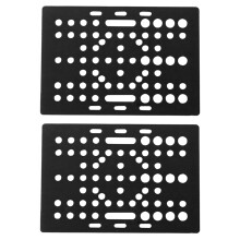 2X Plaque de Portique CNC Plaque Universelle À Fente En V Extrusion LinÉAire En Aluminium À Fente En Aluminium pour
