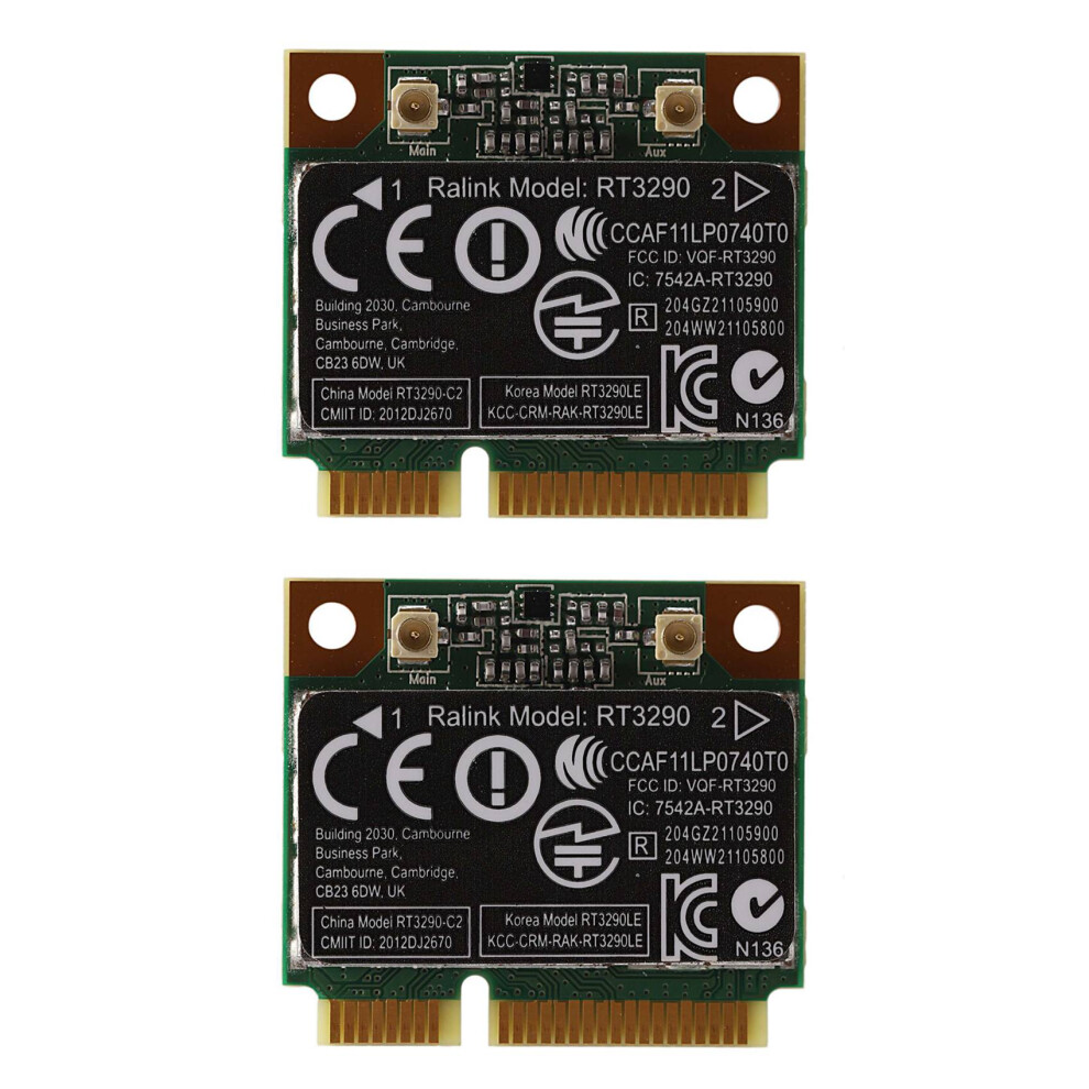 2X 150Mbps 2.4Ghz Rt3290 802.11B/G/N Wireless Wlan Wifi + Bt 3.0 Pci-E Card For Cq58 M4 M6 4445S Dv4 6133495333439