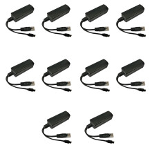 10X Micro-USB POE Splitter 48V to 5V2A/3A  USB Power Supply National Standard with  Phone Charging