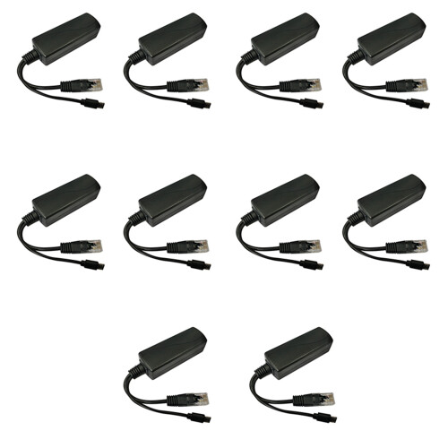 10X Micro-USB POE Splitter 48V à 5V2A / 3A  Alimentation USB Norme Nationale
