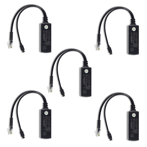 5X Module D'Alimentation POE Standard Isole Separateur 48V A 5V2.4A Separateur D'Interface USB