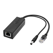 48V to 5V POE Splitter Adapter Active Adaptive Separator Isolated Injector 5.5x2.1mm Port for 100M Camera